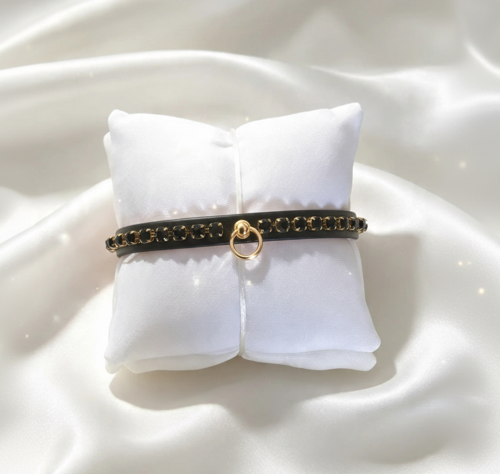 Collare Gioiello Black Jet / Gold