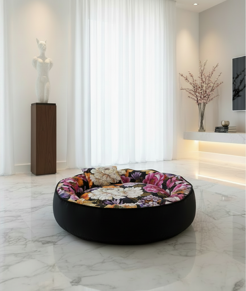 cuccia nido secret graden black edition in ambiente elegante bianco